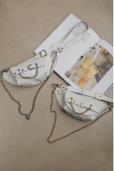 INDIVIDUAL Strong Enough Waist Bag Off-White Nickel