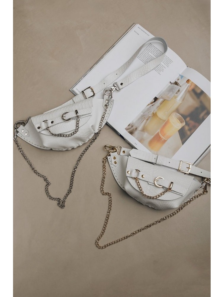 INDIVIDUAL Strong Enough Waist Bag Off-White Nickel