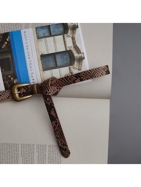INDIVIDUAL You are Tan leather belt with gold metal elements