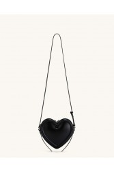 JW PEI Arlene Heart Shaped Bag - Black Μαύρη Τσάντα Ώμου σε Σχήμα Καρδιάς