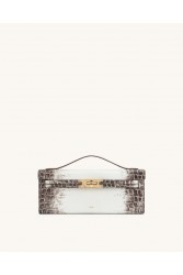 JW PEI Bria Structured Top Handle Bag - White Croc