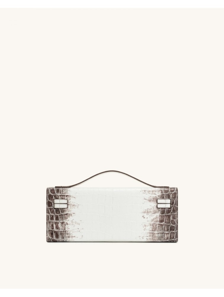 JW PEI Bria Structured Top Handle Bag - White Croc