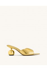 JW PEI Ellie Sphere Heel Mules - Gold