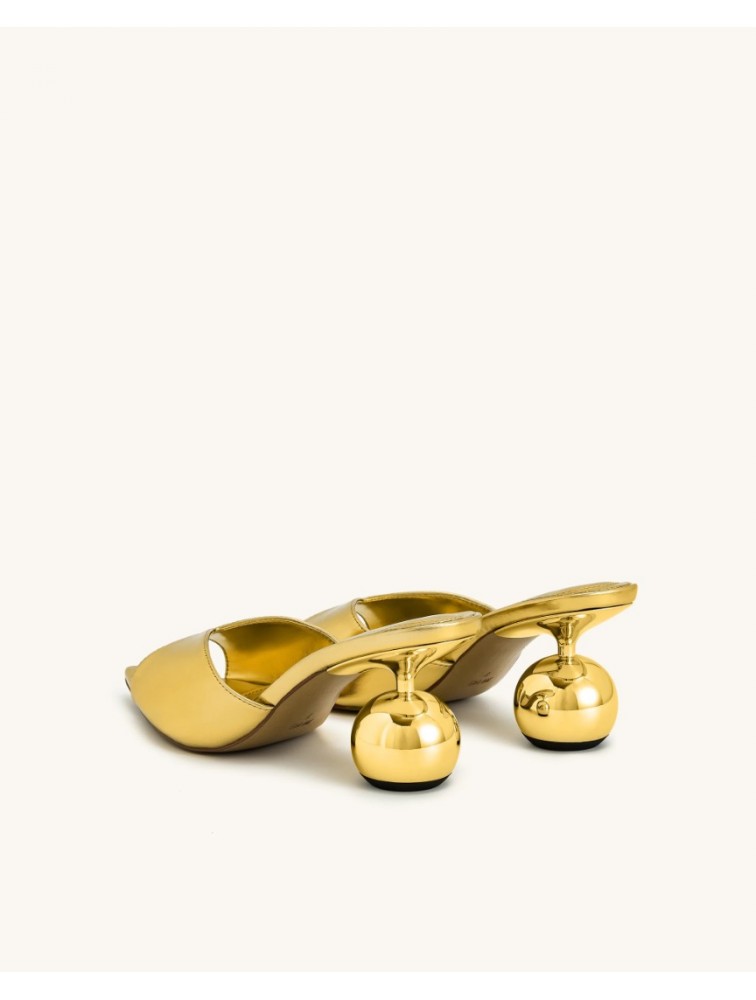 JW PEI Ellie Sphere Heel Mules - Gold