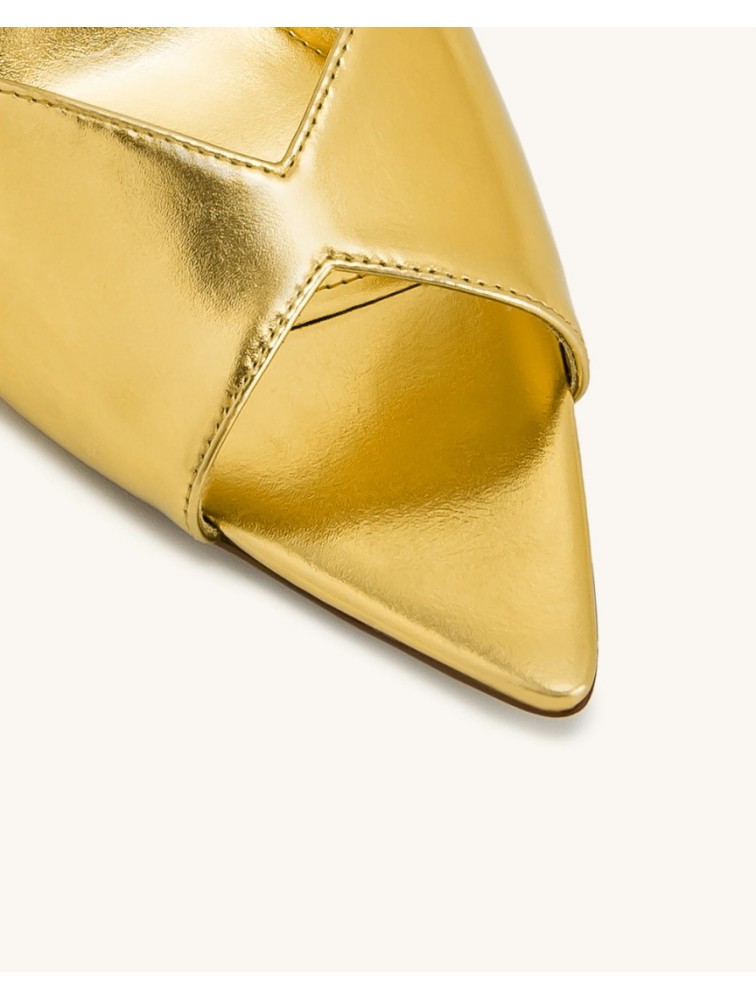 JW PEI Ellie Sphere Heel Mules - Gold