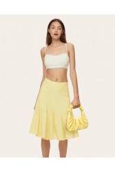 JW PEI Gabbi Ruched Hobo Handbag - Light Yellow