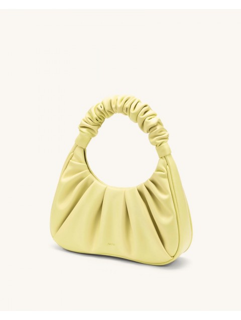 JW PEI Gabbi Ruched Hobo Handbag - Light Yellow Κίτρινη Τσάντα Χειρός 