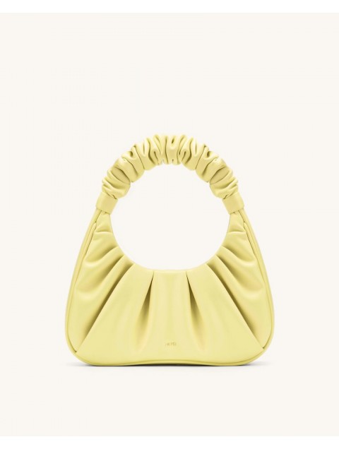 JW PEI Gabbi Ruched Hobo Handbag - Light Yellow Κίτρινη Τσάντα Χειρός 