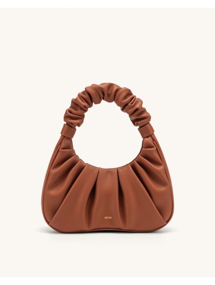 JW PEI Gabbi Ruched Hobo Handbag - Nutella