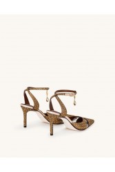 JW PEI Haidi Artificial Crystal Pumps - Brown Καφέ Γόβα με Στρας