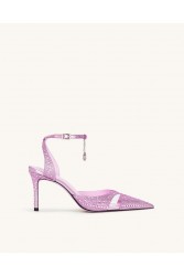 JW PEI Haidi Artificial Crystal Pumps - Pink Ροζ Γόβα με Στρας