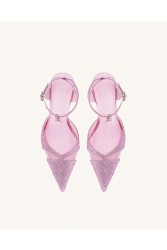 JW PEI Haidi Artificial Crystal Pumps - Pink Ροζ Γόβα με Στρας