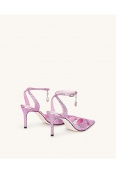 JW PEI Haidi Artificial Crystal Pumps - Pink Ροζ Γόβα με Στρας