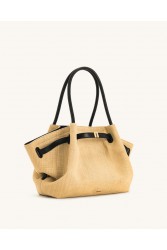 JW PEI Hana Medium Faux Straw Tote Bag - Brown
