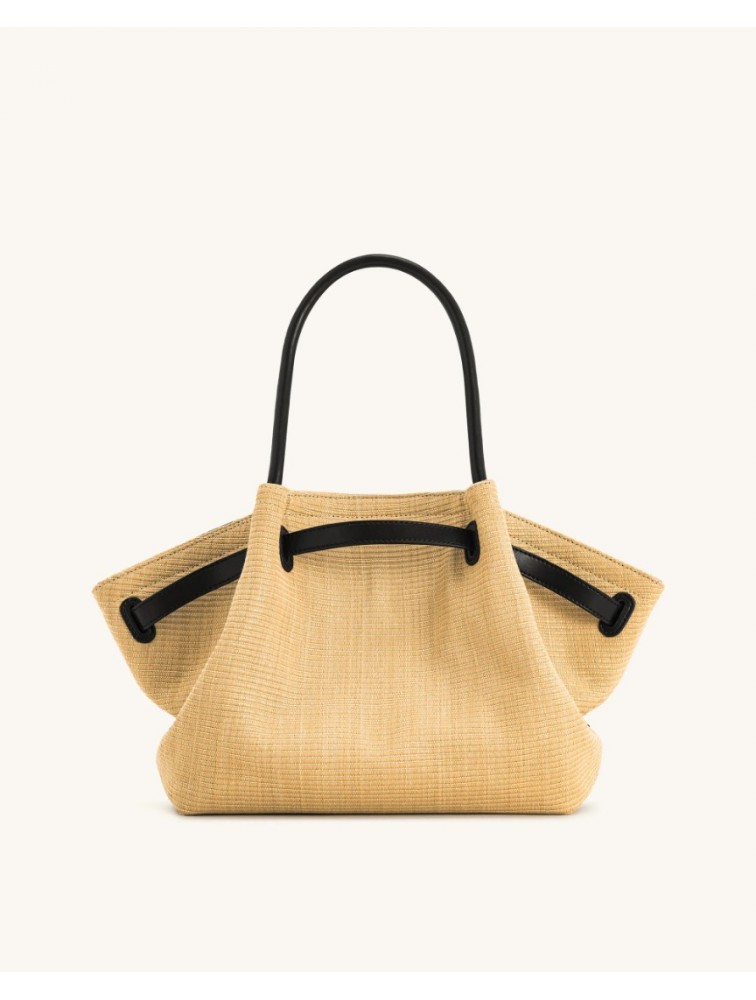 JW PEI Hana Medium Faux Straw Tote Bag - Brown