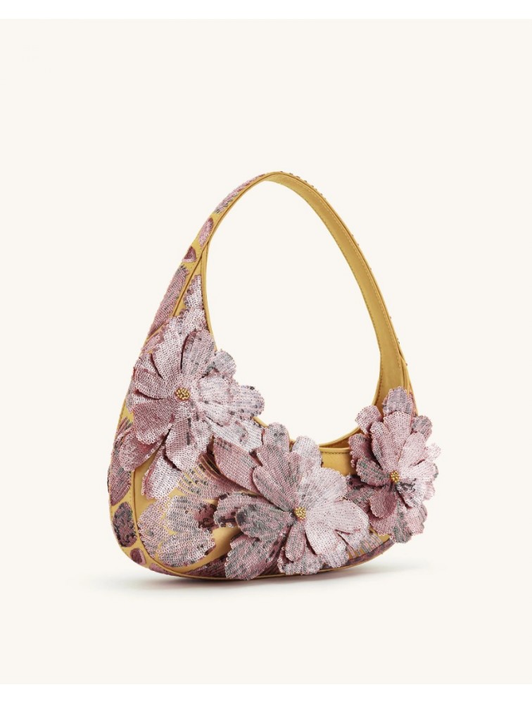 JW PEI Harlee Sequin Shoulder Bag - Pink Ροζ Παγέτα Τσάντα Ώμου