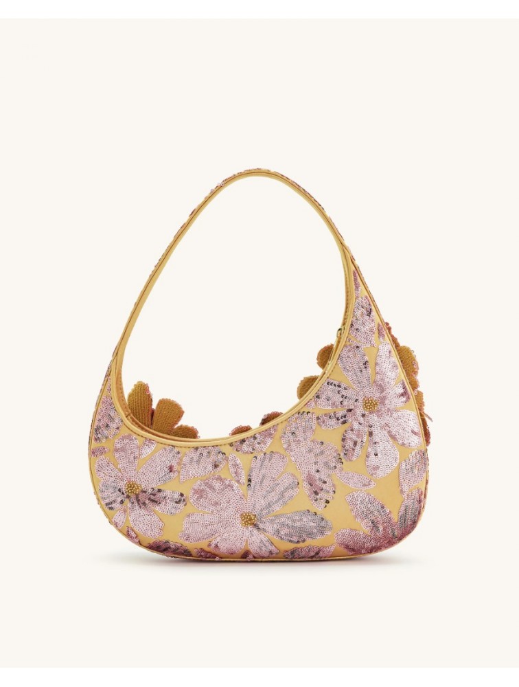 JW PEI Harlee Sequin Shoulder Bag - Pink Ροζ Παγέτα Τσάντα Ώμου