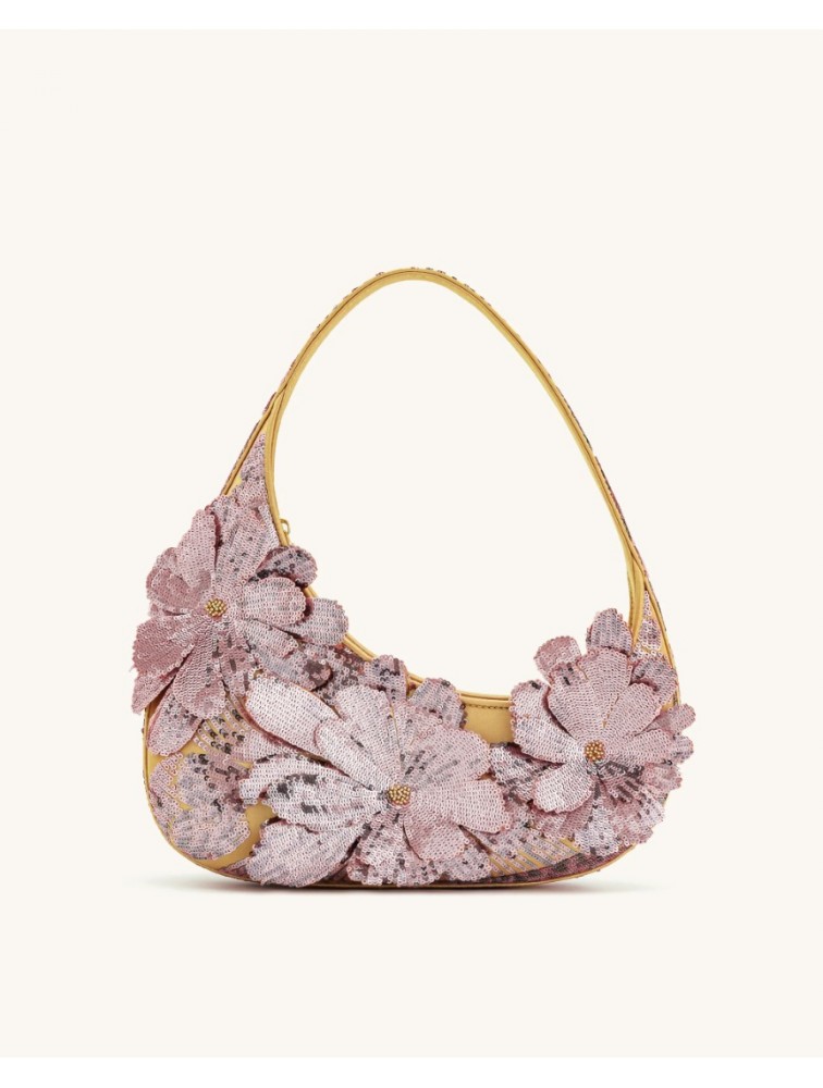 JW PEI Harlee Sequin Shoulder Bag - Pink Ροζ Παγέτα Τσάντα Ώμου