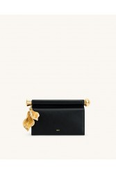 JW PEI Holly Metal Pendant Embellished Clutch - Black