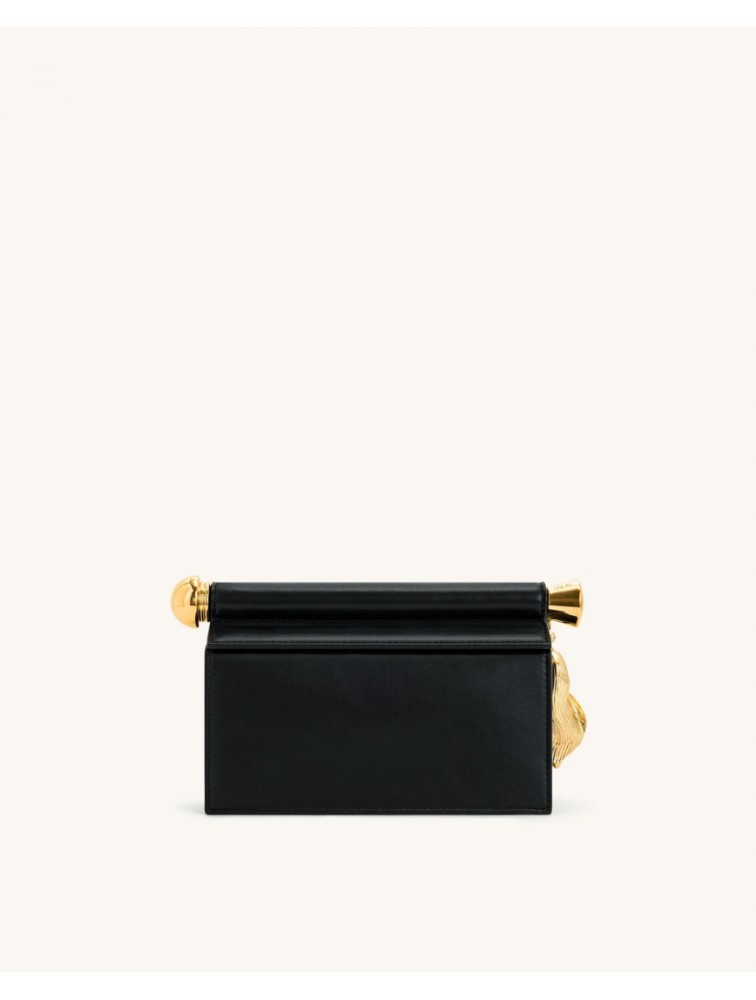 JW PEI Holly Metal Pendant Embellished Clutch - Black