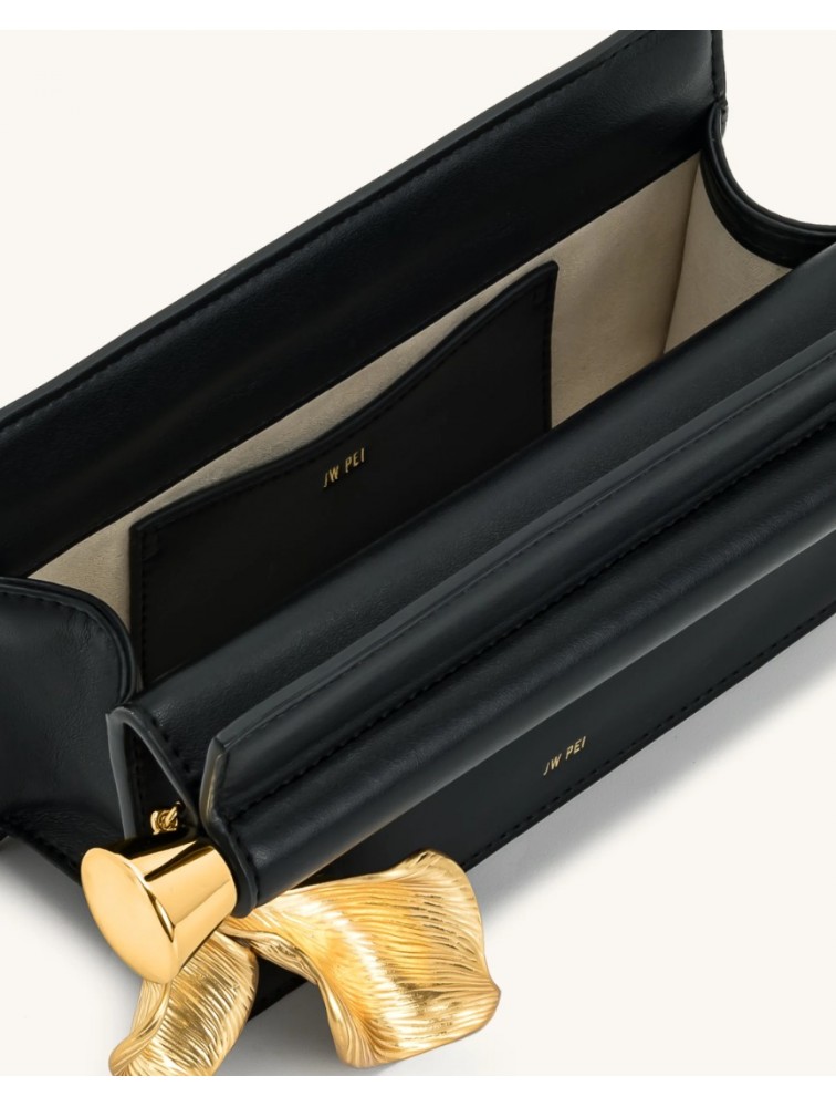 JW PEI Holly Metal Pendant Embellished Clutch - Black