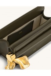 JW PEI Holly Metal Pendant Embellished Clutch - Dark Olive