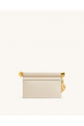 JW PEI Holly Metal Pendant Embellished Clutch - White