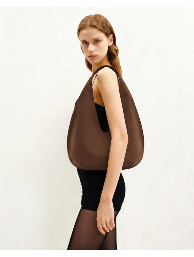 JW PEI Dara Faux Suede Hobo Bag -Mocha Brown Καφέ Σουέντ Τσάντα Ώμου