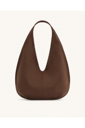 JW PEI Dara Faux Suede Hobo Bag -Mocha Brown Καφέ Σουέντ Τσάντα Ώμου