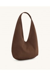 JW PEI Dara Faux Suede Hobo Bag -Mocha Brown Καφέ Σουέντ Τσάντα Ώμου