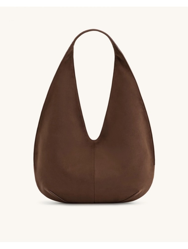 JW PEI Dara Faux Suede Hobo Bag -Mocha Brown Καφέ Σουέντ Τσάντα Ώμου