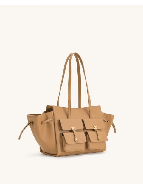 JW PEI Linda Tote Bag - Latte Color Μπεζ Tote Τσάντα