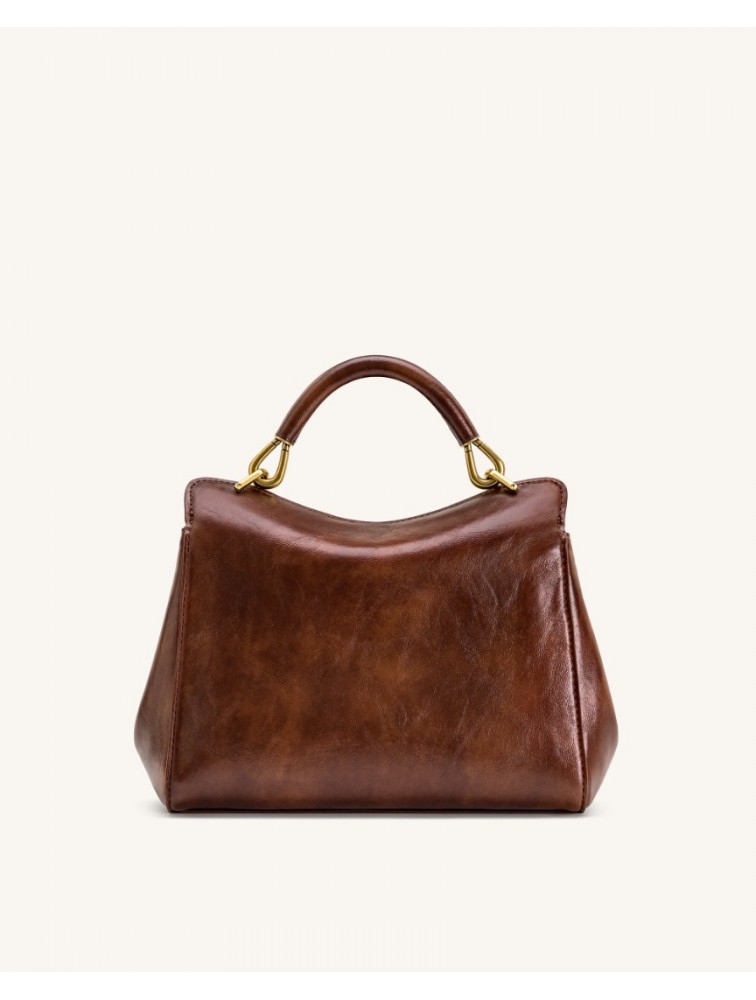 JW PEI Lucia Classic Top Handle Bag - Coffee Brown Καφέ Τσάντα Χειρός