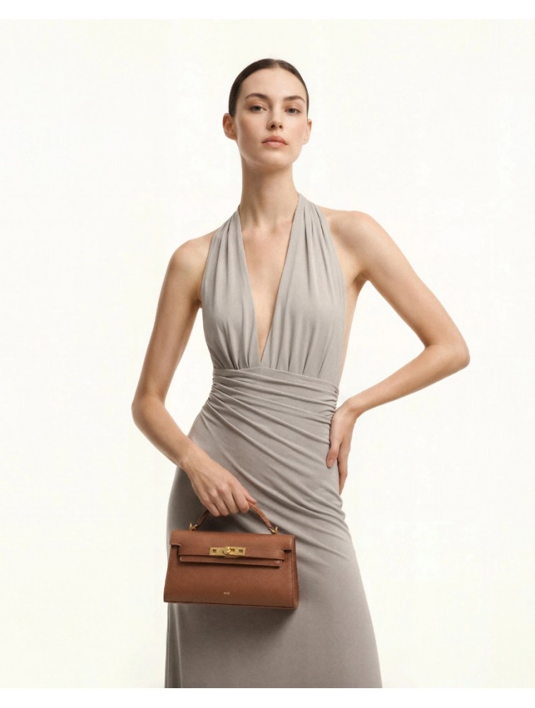 JW PEI Noor Top Handle Bag - Brown Καφέ Τσάντα Χειρός