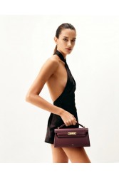 JW PEI Noor Top Handle Bag - Deep Burgundy Μπορντώ Τσάντα Χειρός