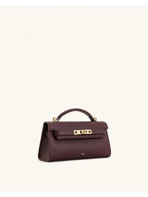 JW PEI Noor Top Handle Bag - Deep Burgundy Μπορντώ Τσάντα Χειρός