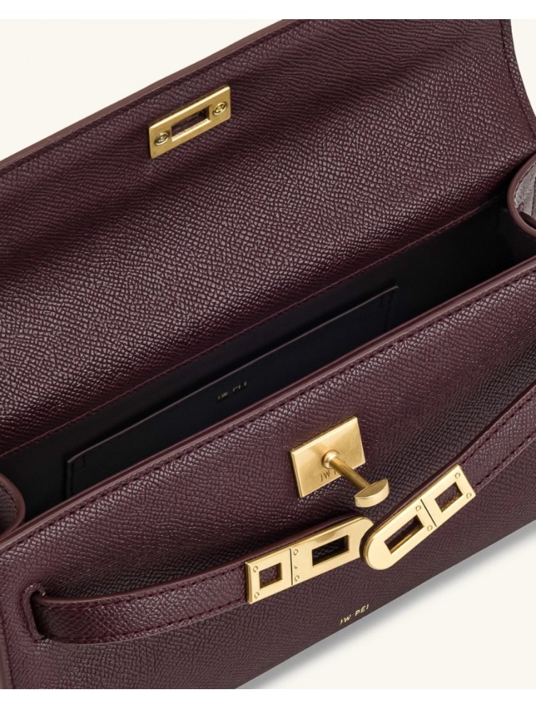 JW PEI Noor Top Handle Bag - Deep Burgundy Μπορντώ Τσάντα Χειρός