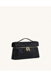 JW PEI Thea Artificial Crystal Top Handle Bag - Black Μαύρη Τσάντα Χειρός με Κρύσταλλα