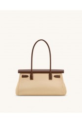 JW PEI Yara Faux Suede Shoulder Bag - Dark Brown Σκούρο Καφέ Τσάντα Ώμου