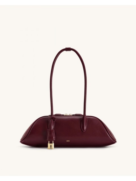 JW PEI Zora Shoulder Bag - Deep Claret Μπορντώ Τσάντα Ώμου