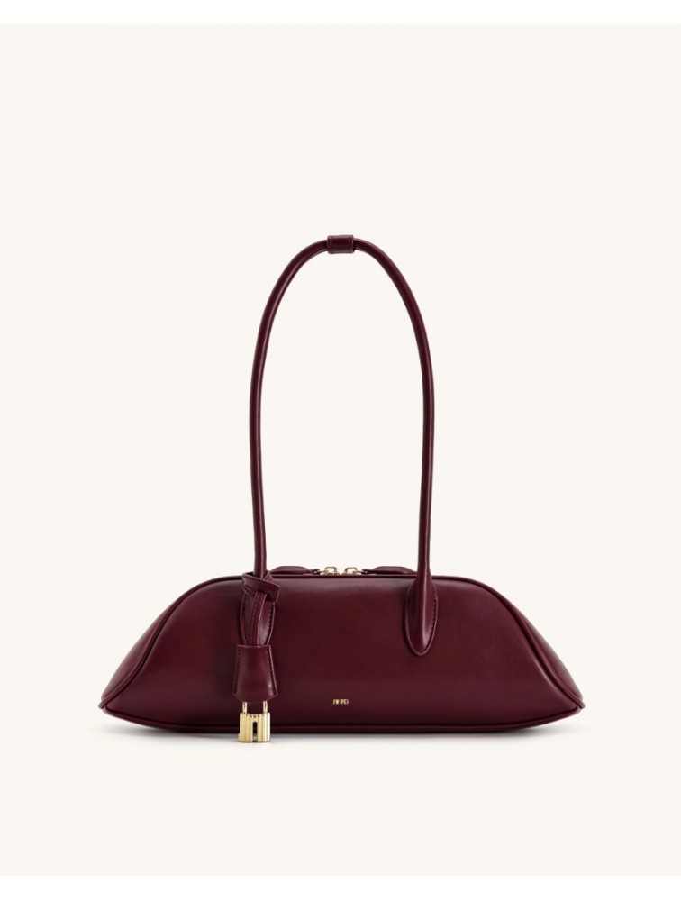 JW PEI Zora Shoulder Bag - Deep Claret Μπορντώ Τσάντα Ώμου