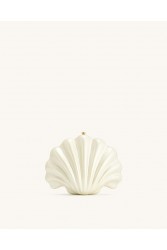 JW PEI Maisie Shell Clutch - Ivory Εκρού Κλατς σε Σχήμα Κοχυλιού