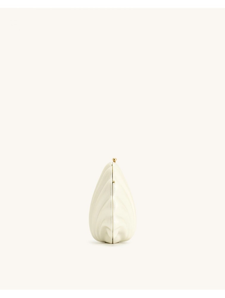 JW PEI Maisie Shell Clutch - Ivory Εκρού Κλατς σε Σχήμα Κοχυλιού