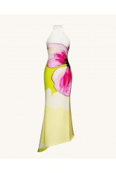JW PEI Olivia Floral Halter Gown - Multicolor Φλοράλ Μάξι Φόρεμα