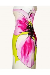 JW PEI Olivia Floral Halter Gown - Multicolor Φλοράλ Μάξι Φόρεμα