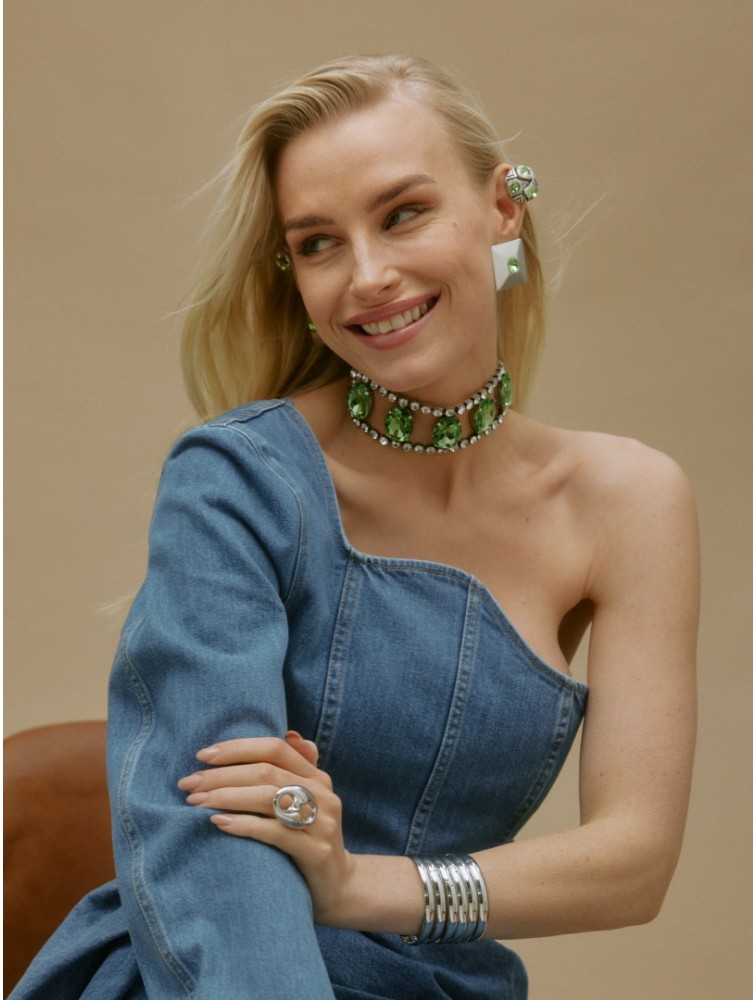 KALEIDO LENNON BRACELET(SILVER) Ασημένια βραχιόλα απ΄ό επάργυρο ορείχαλκο