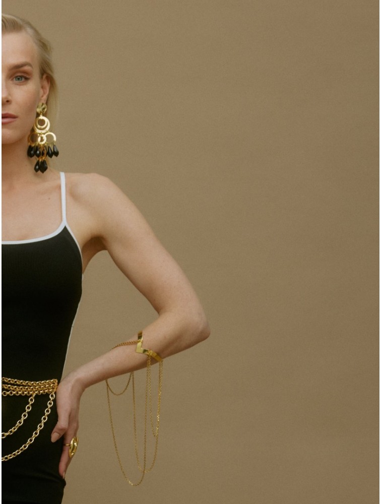 KALEIDO FRANCESCA BELT/NECKLACE Χρυσή Ζώνη/ Κολιέ από ορείχαλκο επιχρυσωμένο 24 καρατίων