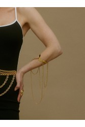 KALEIDO FRANCESCA BELT/NECKLACE Χρυσή Ζώνη/ Κολιέ από ορείχαλκο επιχρυσωμένο 24 καρατίων