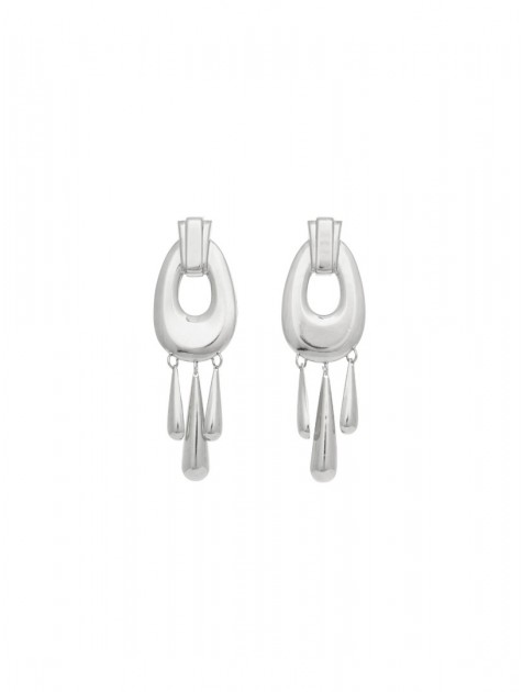 KALEIDO MELROSE EARRINGS (SILVER) Ασημένια σκουλαρίκια από ορείχαλκο επαργυρωμένα