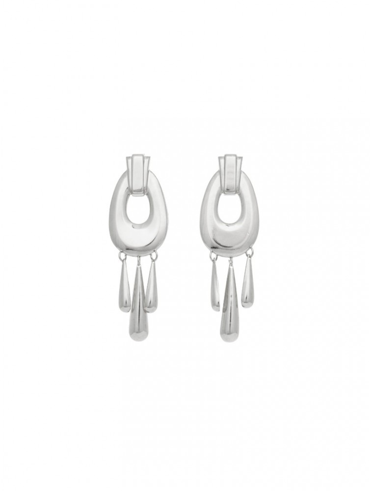 KALEIDO MELROSE EARRINGS (SILVER) Ασημένια σκουλαρίκια από ορείχαλκο επαργυρωμένα